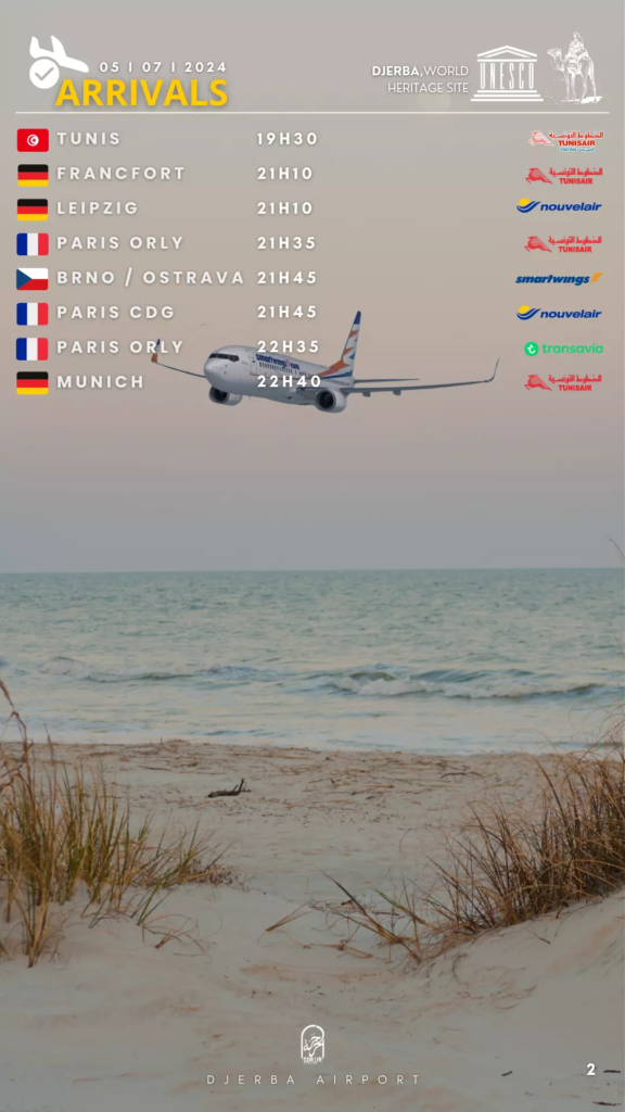 arrivals djerba