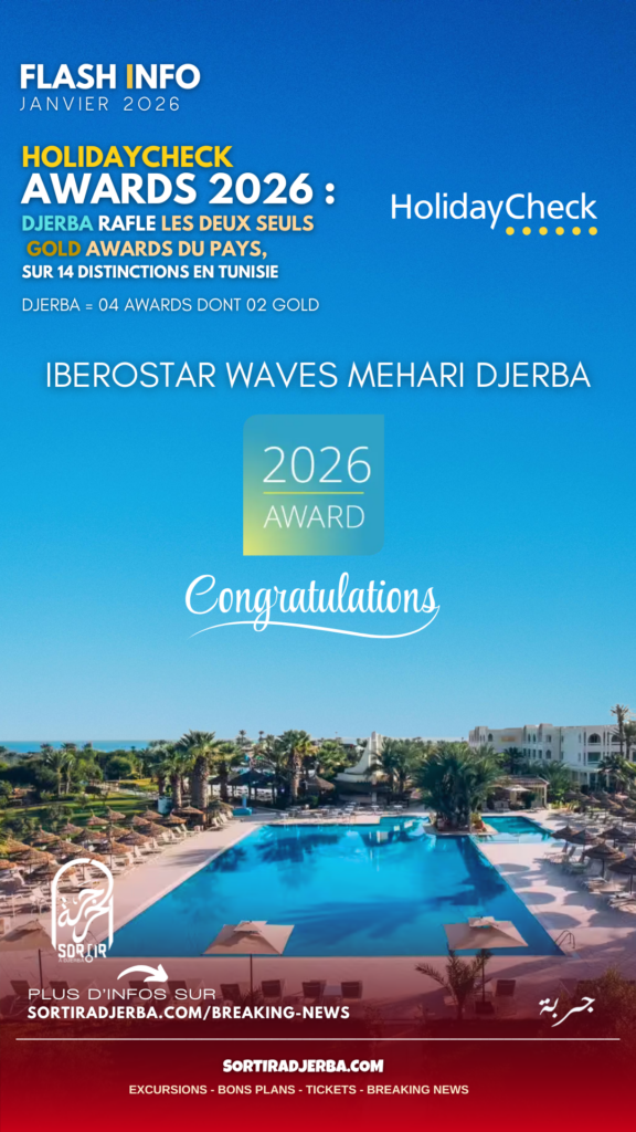 Holiday Check Awards 2026 : Djerba rafle les deux seuls GOLD Awards du pays