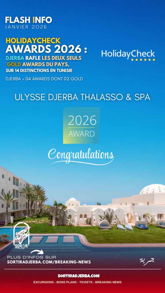Holiday Check Awards 2026 : Djerba rafle les deux seuls GOLD Awards du pays