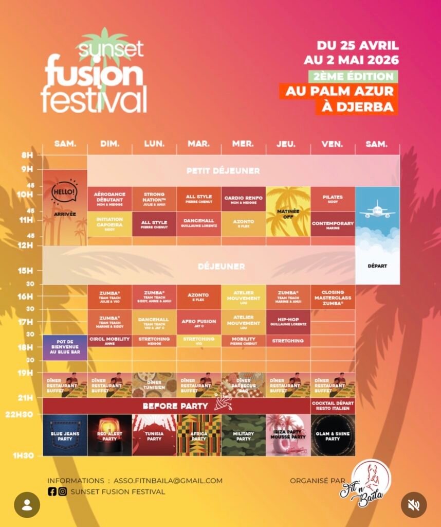 Sunset Fusion Festival au Club Palm Azur Djerba - 2ème édition